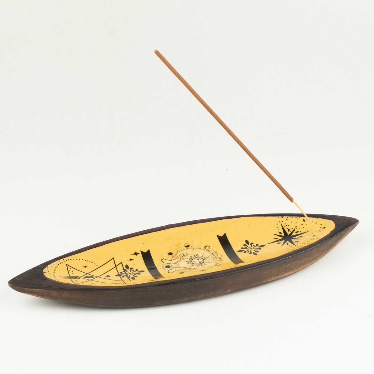 Emaille-Räucherschale Mango-Holz – Hand & Sonne