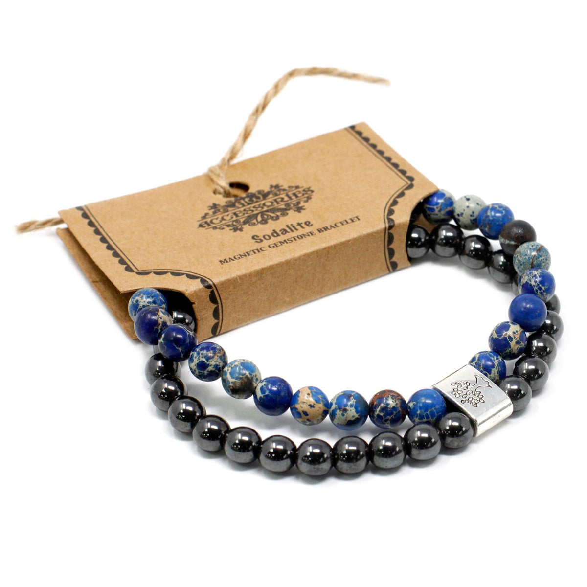 Magnetisches Sodalith-Armband – Edelsteinperlen