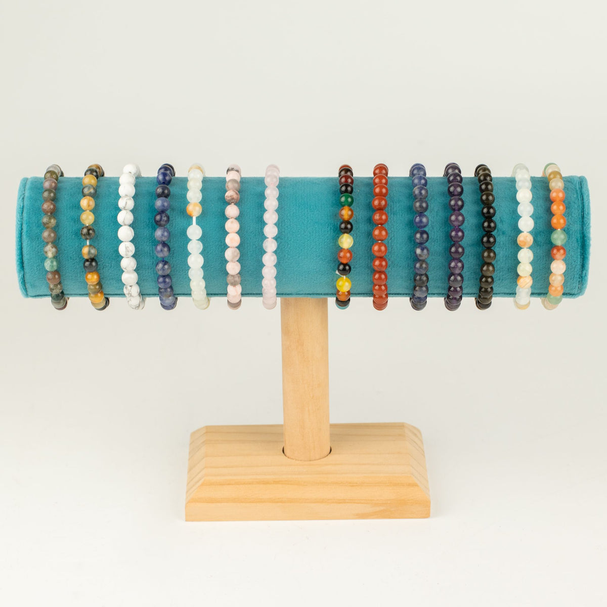Amethyst-Armband Petite – 6 mm Perlen, 17 cm