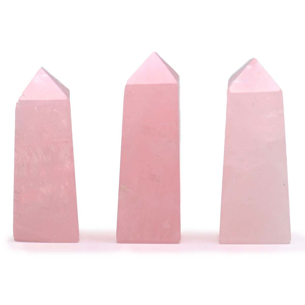 Edelstein-Obelisk ca. 5 cm – Rosenquarz