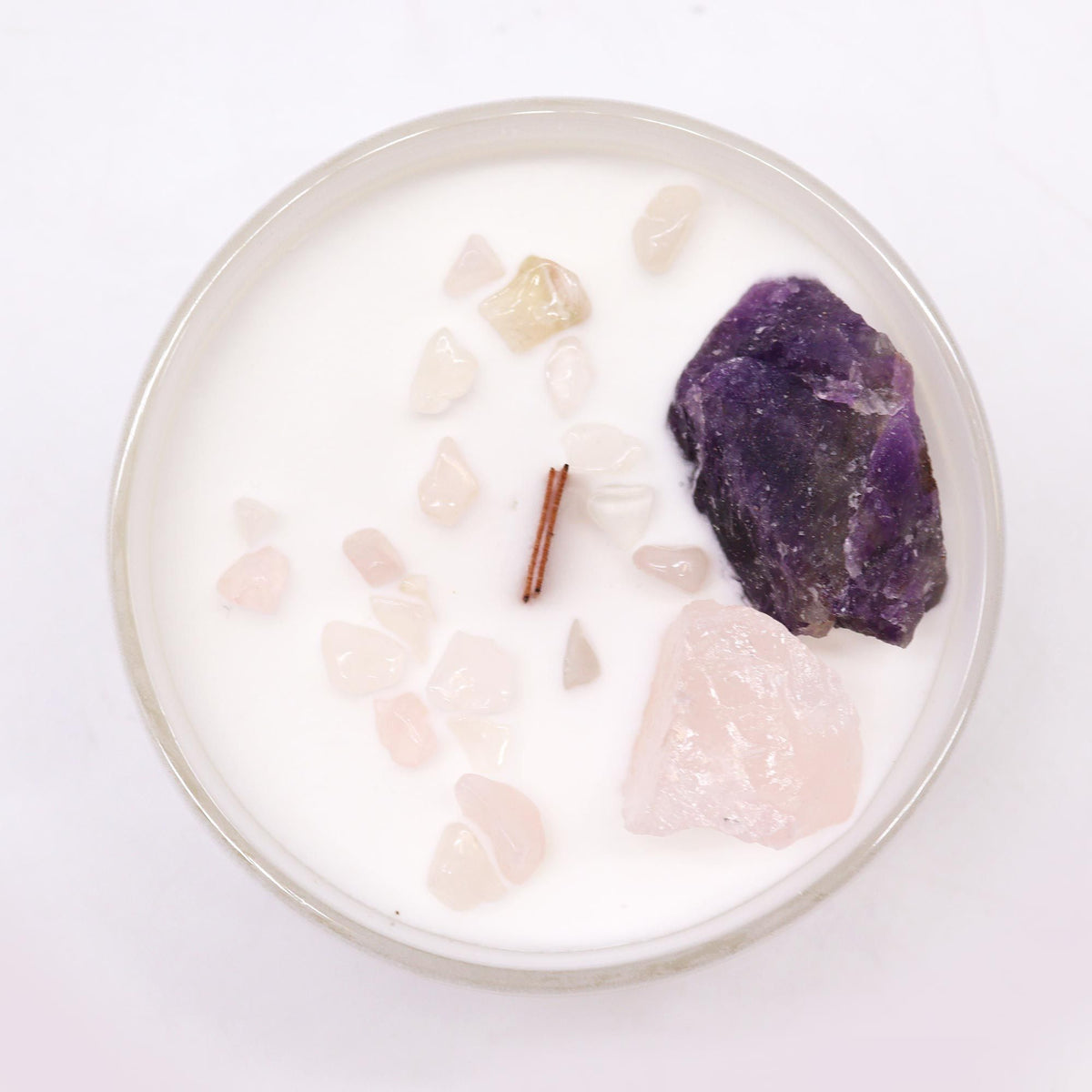 Chakra Kristallkerze – Stirnchakra