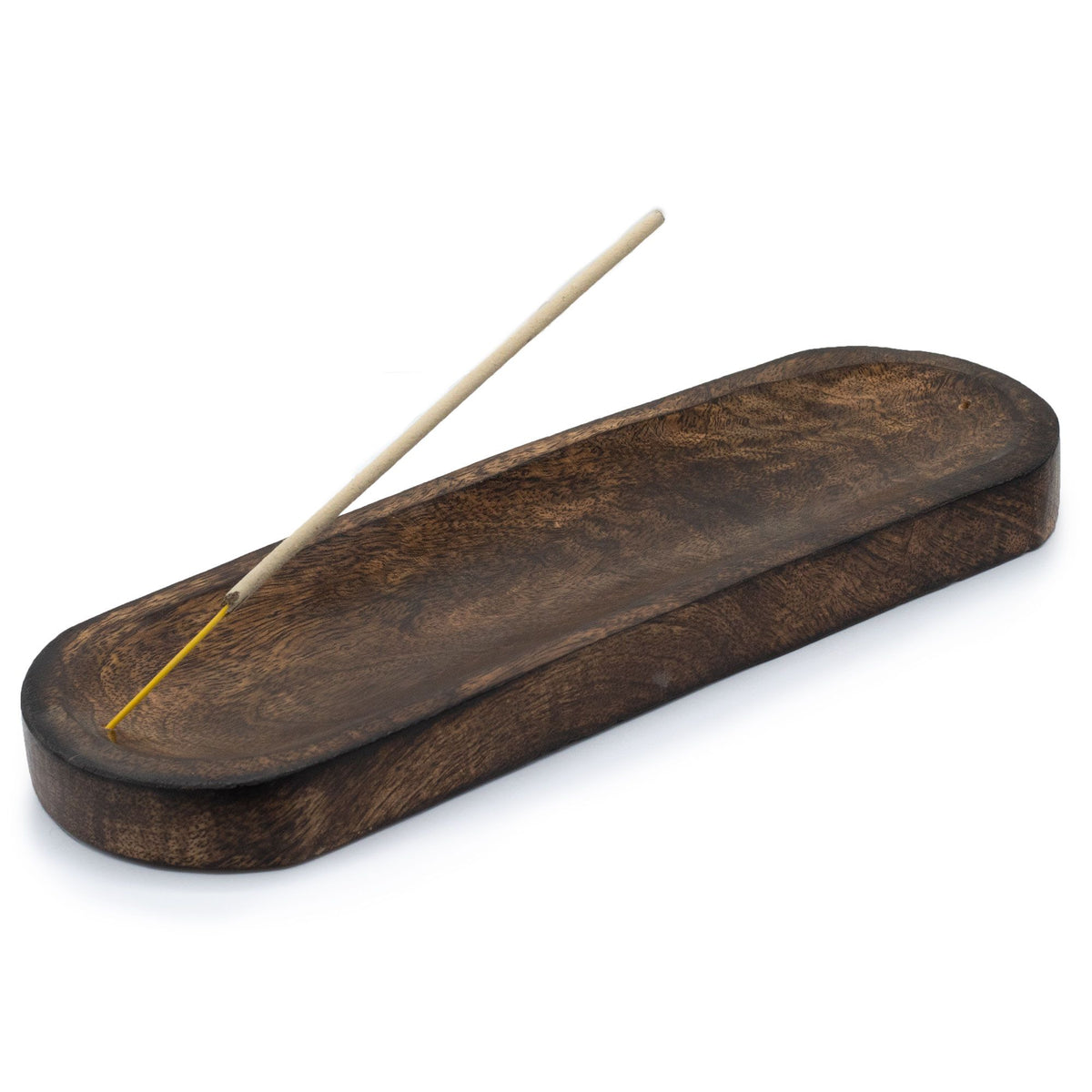 Große Räucherschale 30×10 cm – Mango-Holz klassisch