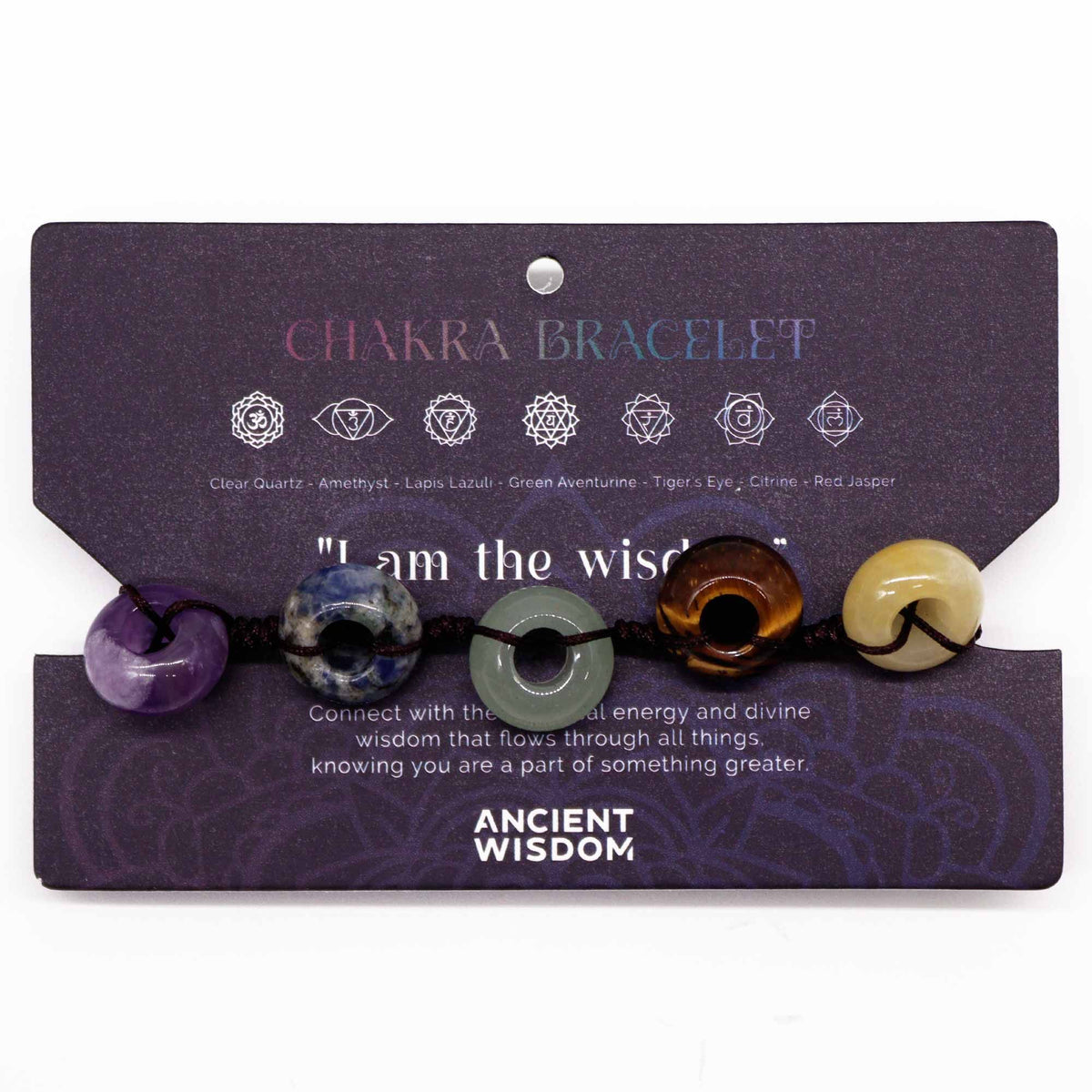 Chakra-Armband mit Kugelperlen