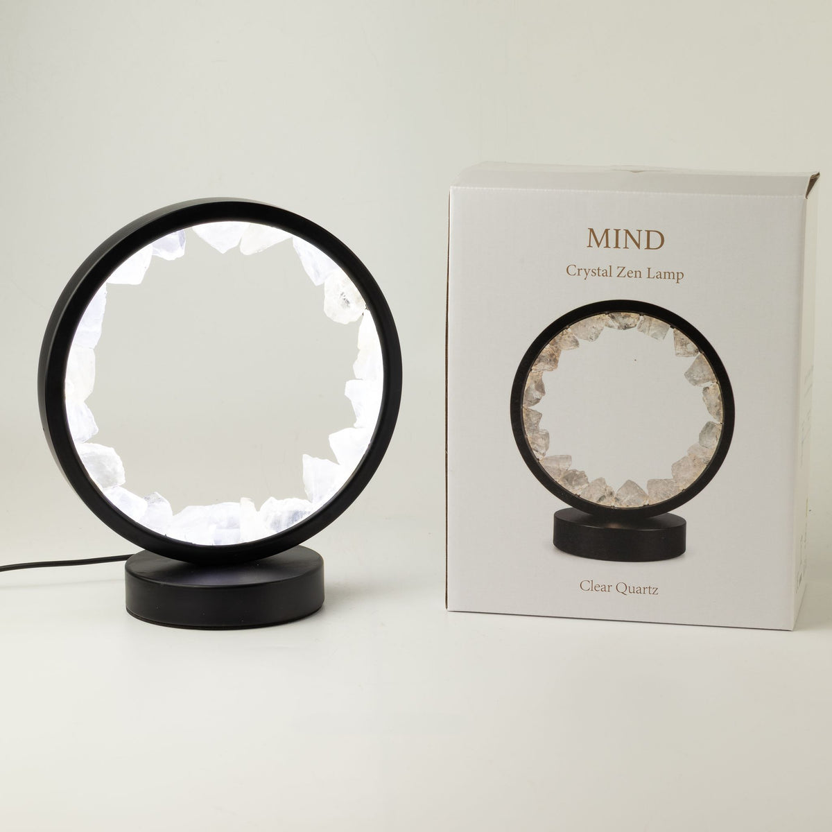Edelstein Halo Lampe – Zen Mind – Bergkristall