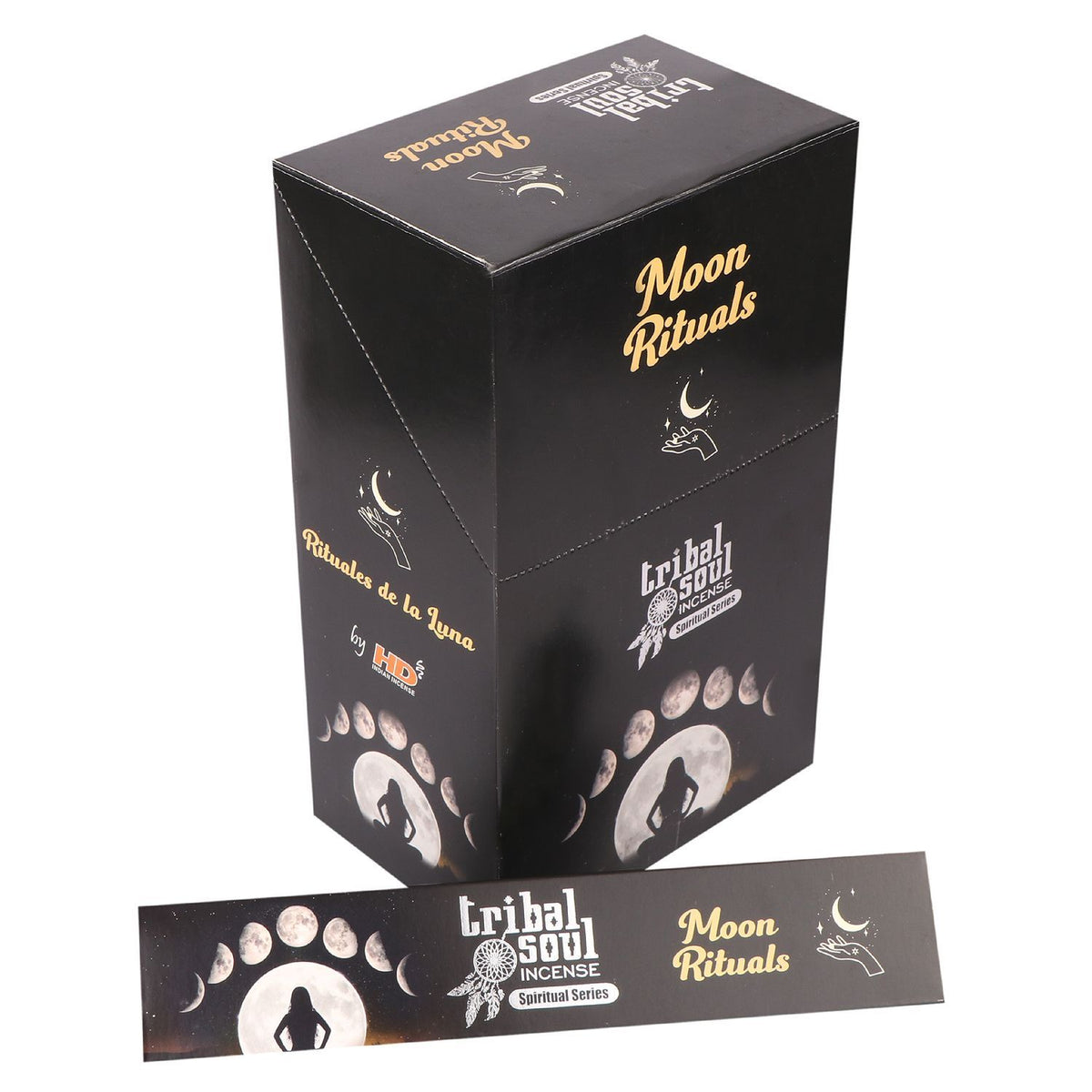 Tribal Soul Räucherstäbchen mit Keramikhalter – Mondritual