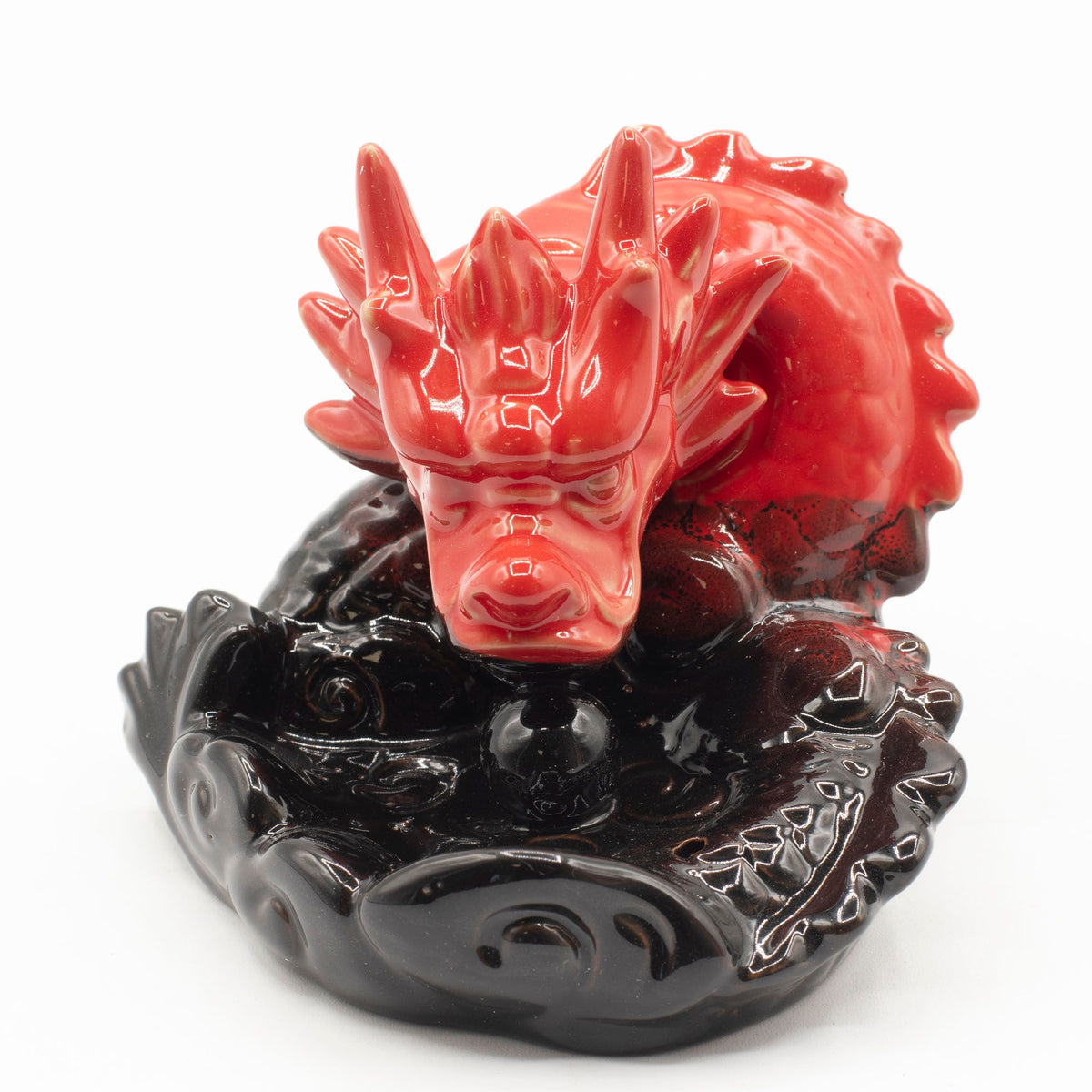 Rückfluss-Räuchergefäß Roter Drache – klein