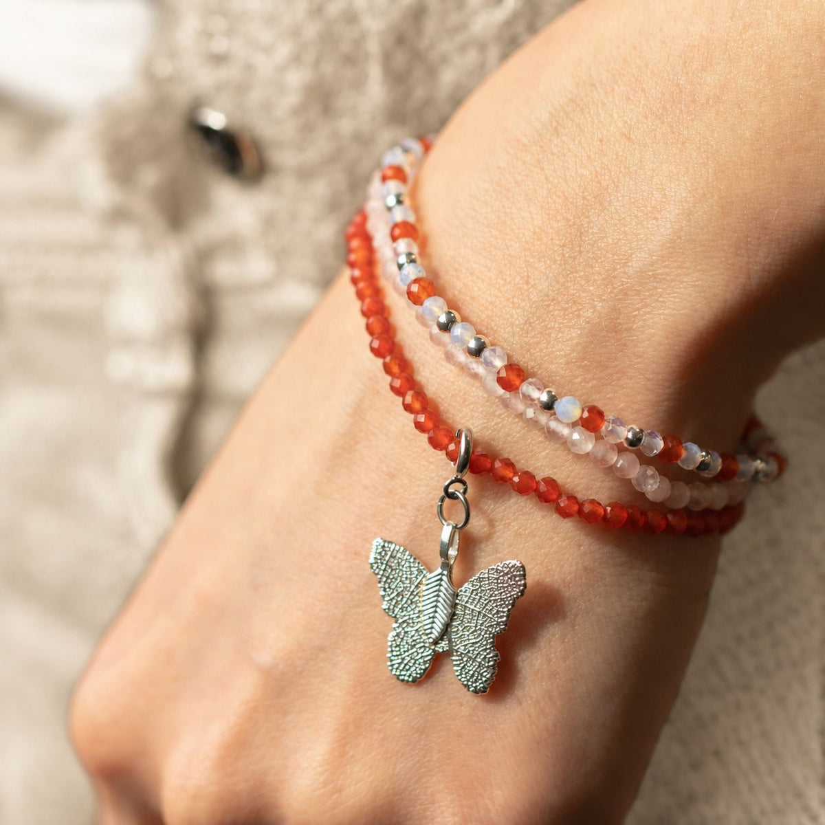 Edelstein-Armbandset Love & Flame – 3-teilig, Nymph