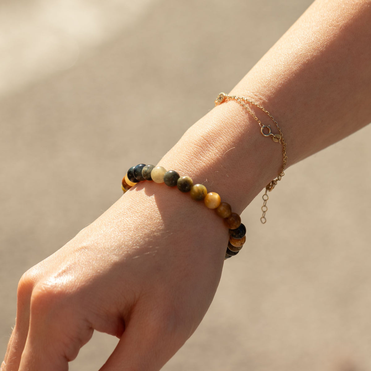 Dream Tigerauge-Armband Petite – 6 mm Perlen, 17 cm