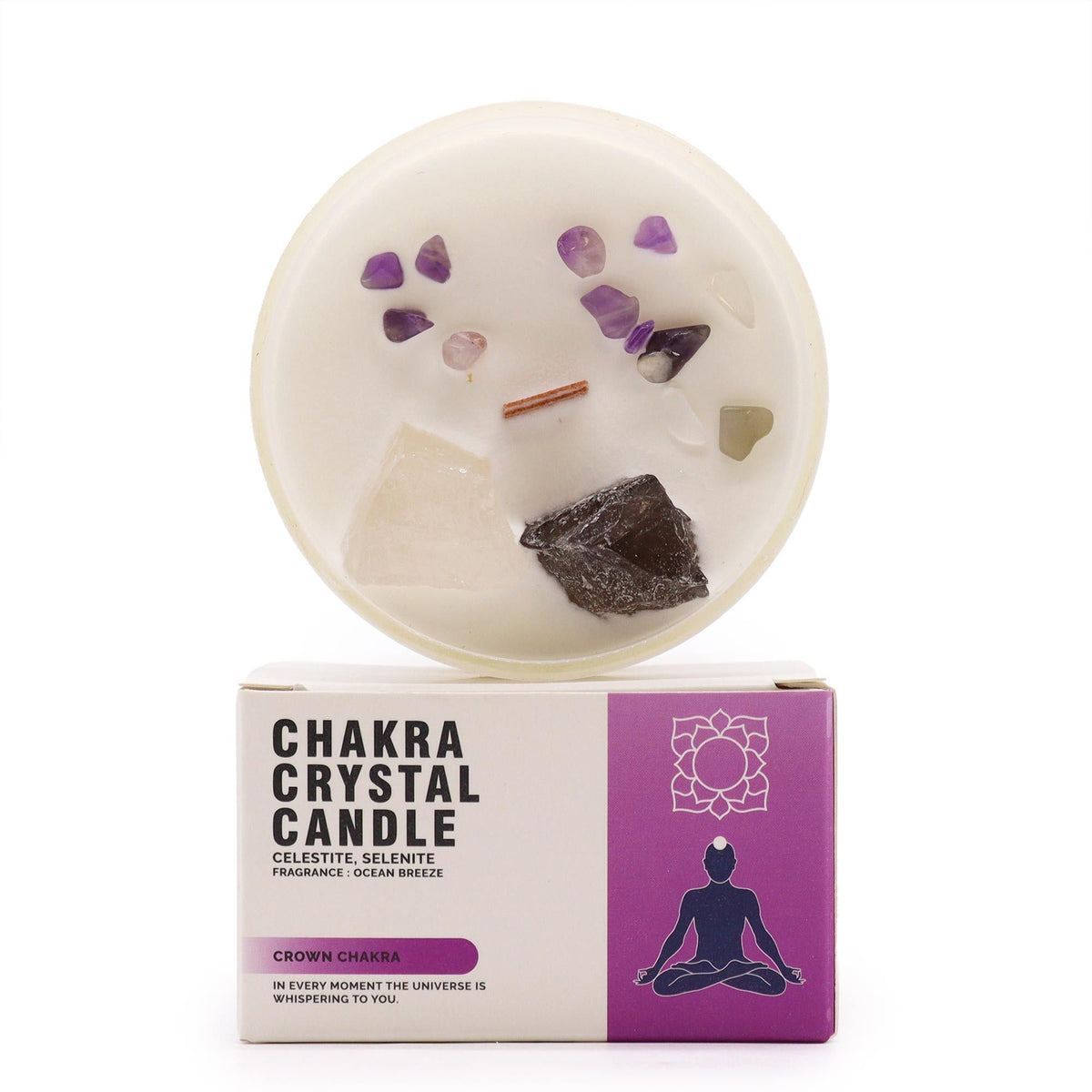 Chakra Kristallkerze – Kronenchakra