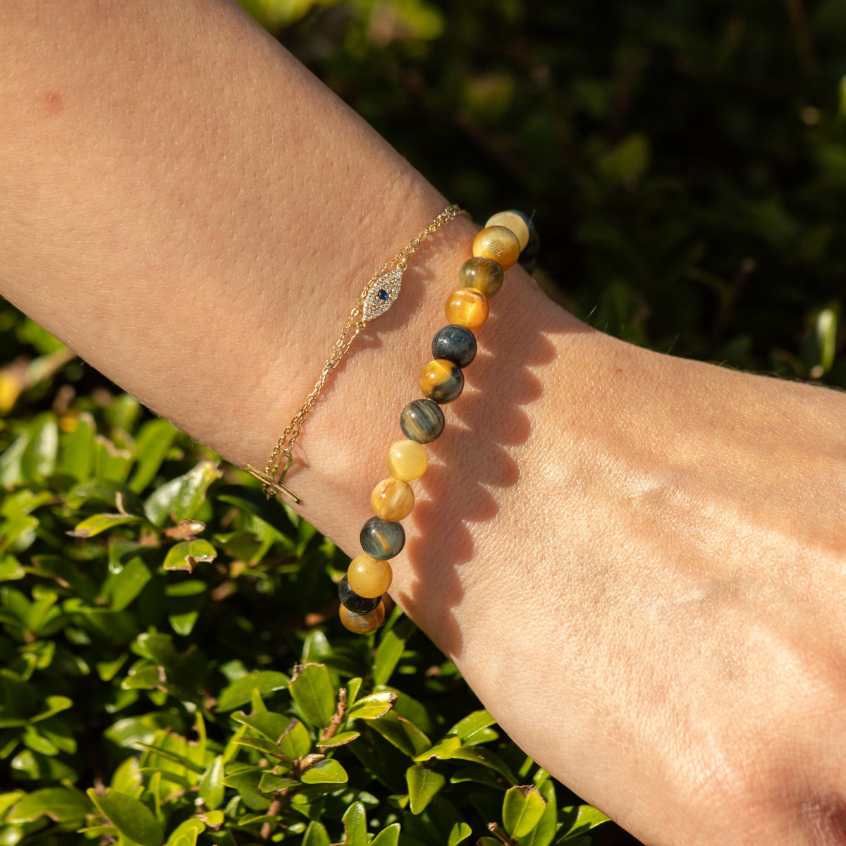 Dream Tigerauge-Armband Petite – 6 mm Perlen, 17 cm