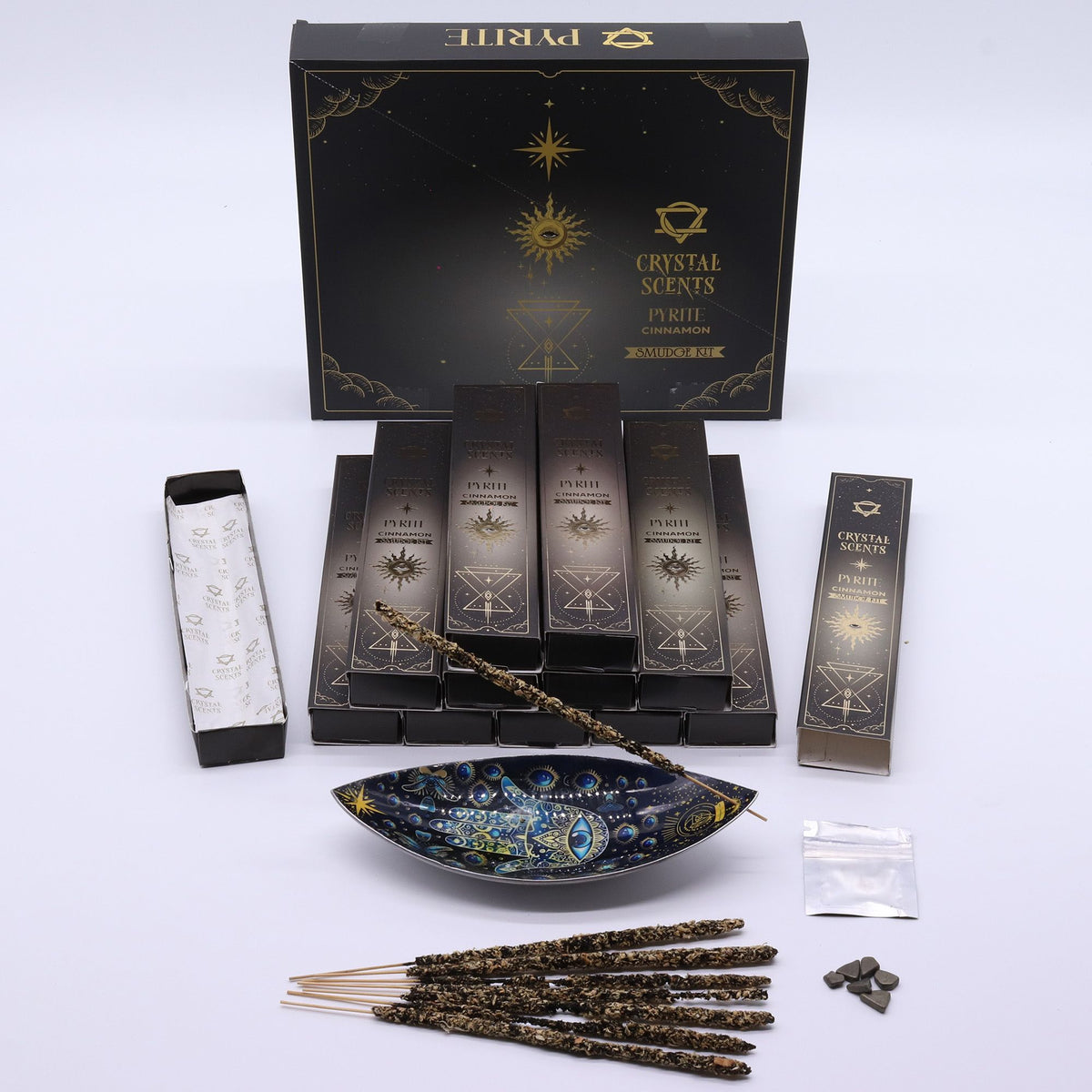Räucherstäbchen Pyrit Crystal Scents – Zimt