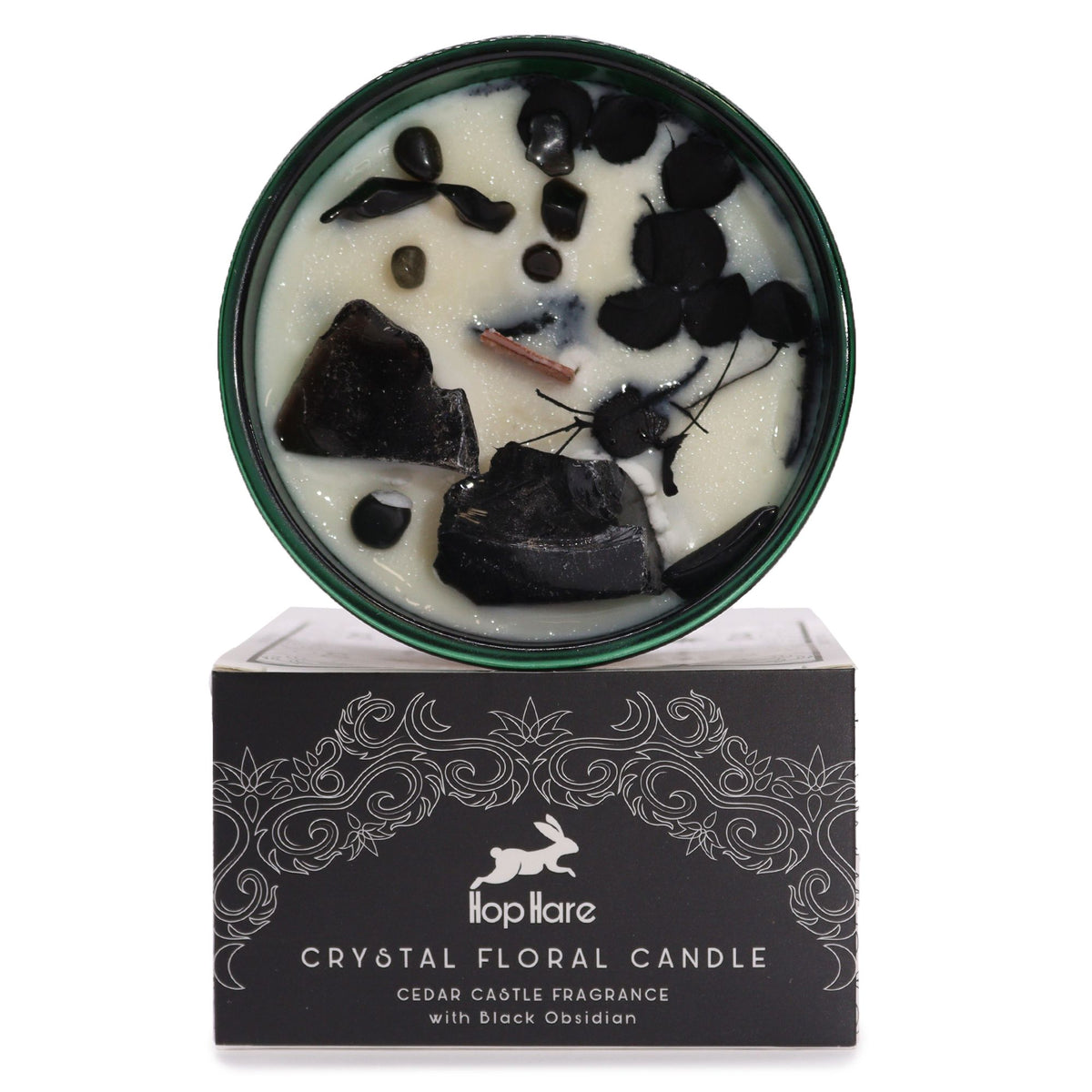 Hop Hare Kristall Magic Flower Kerze – King of Swords