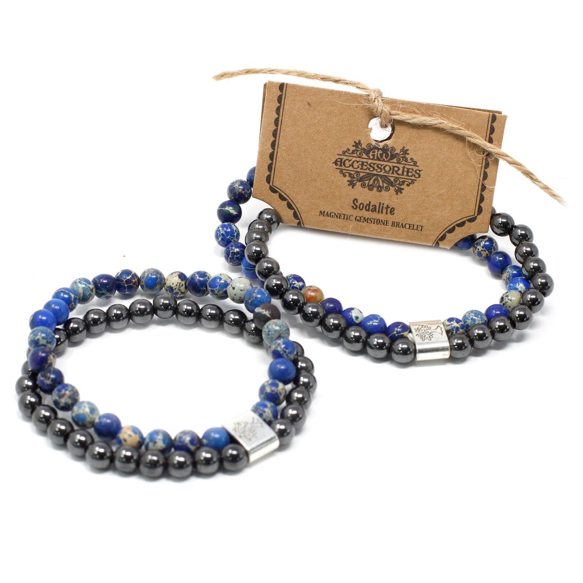 Magnetisches Sodalith-Armband – Edelsteinperlen