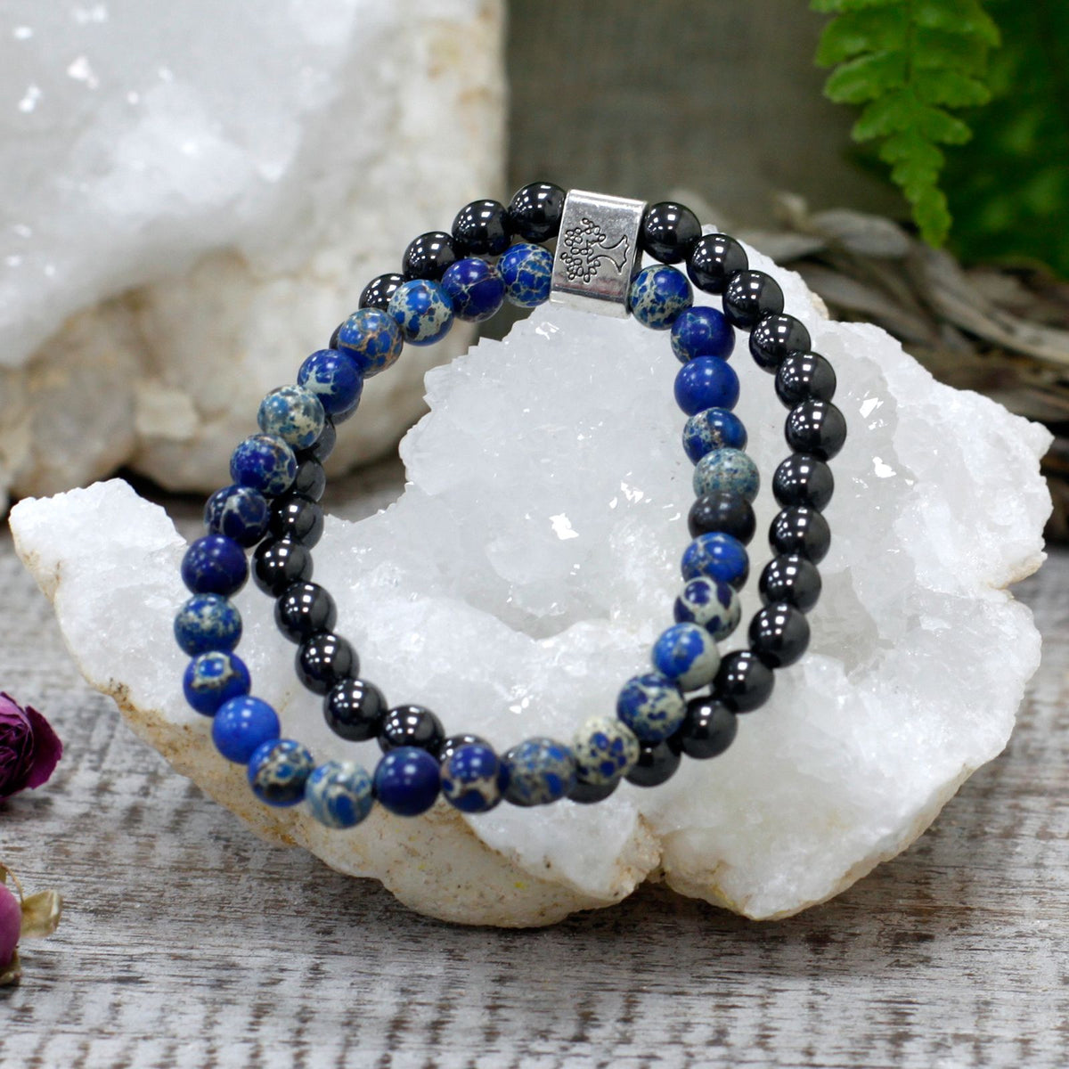 Magnetisches Sodalith-Armband – Edelsteinperlen