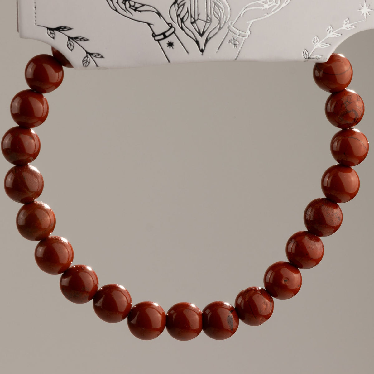 Karneol-Armband Petite – 6 mm Perlen, 17 cm