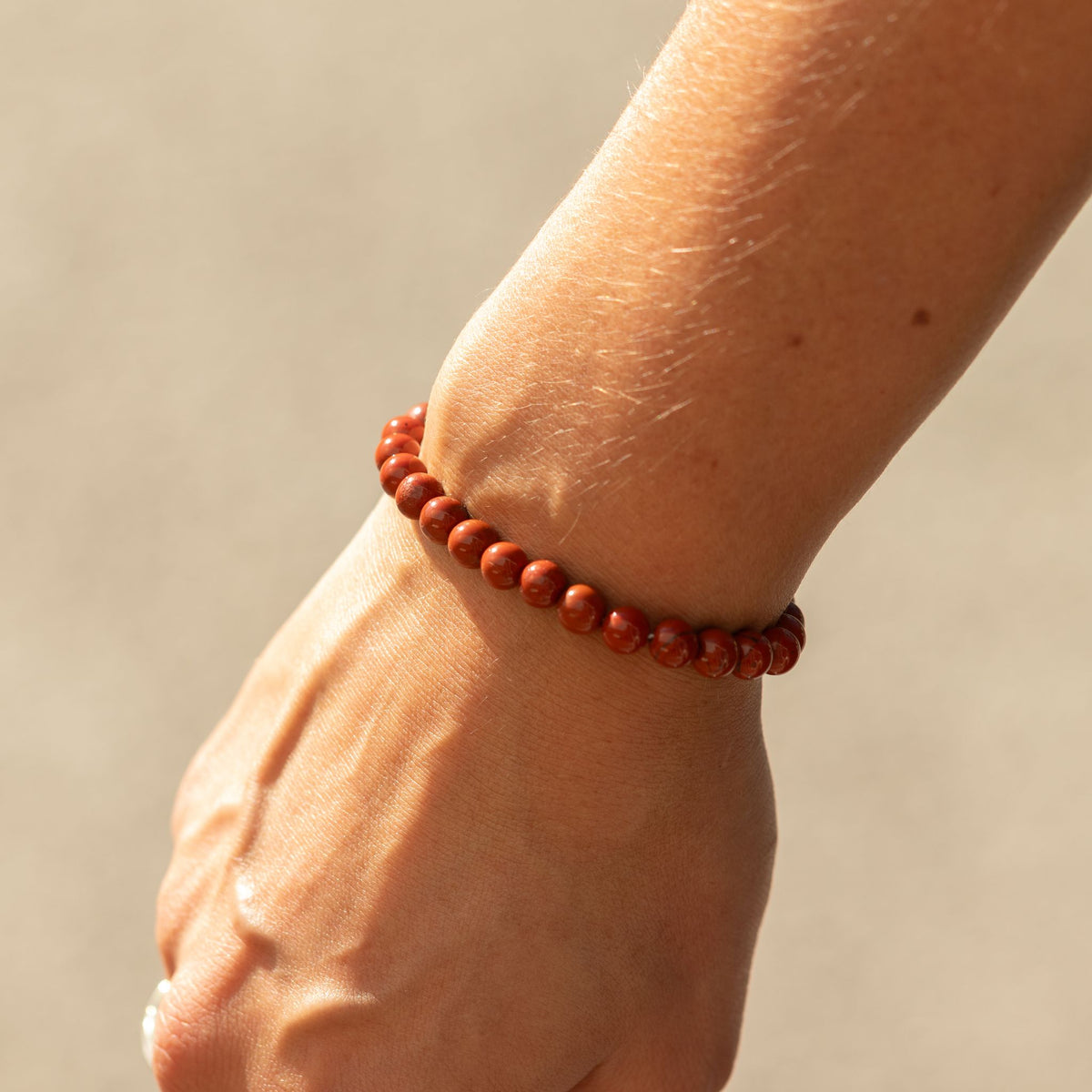 Karneol-Armband Petite – 6 mm Perlen, 17 cm