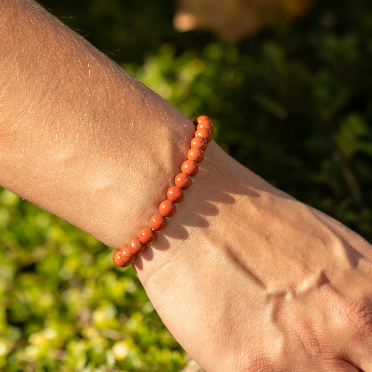 Karneol-Armband Petite – 6 mm Perlen, 17 cm
