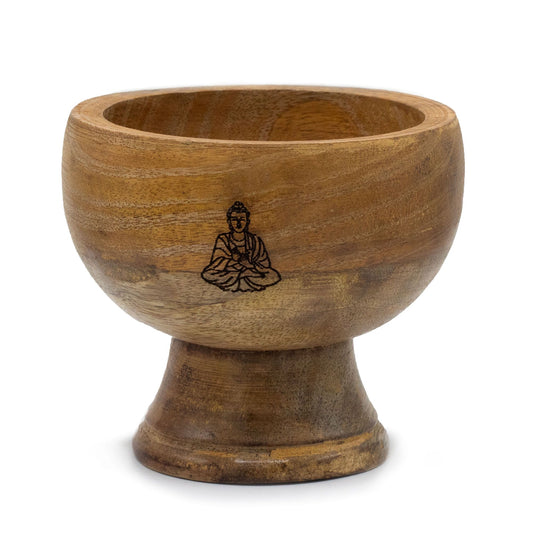 Große Ritualschale für Räucherkegel 11×10 cm – Buddha