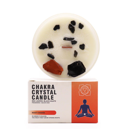 Chakra Kristallkerze – Wurzelchakra