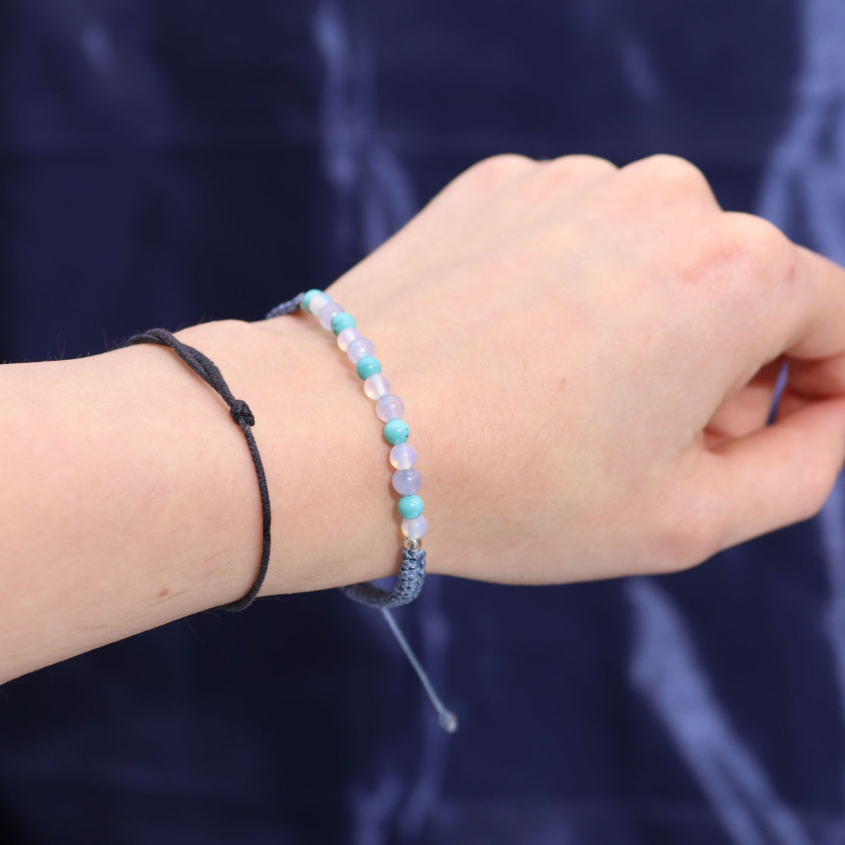 Sternzeichen Kristallkerze mit Edelstein-Armband – Fische