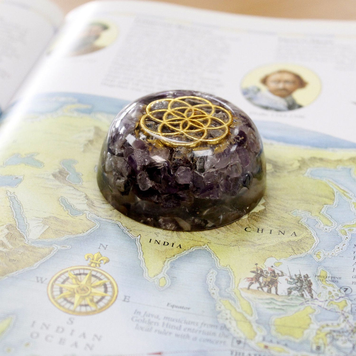 Orgonit Desk Power Pack – Amethyst Kuppel