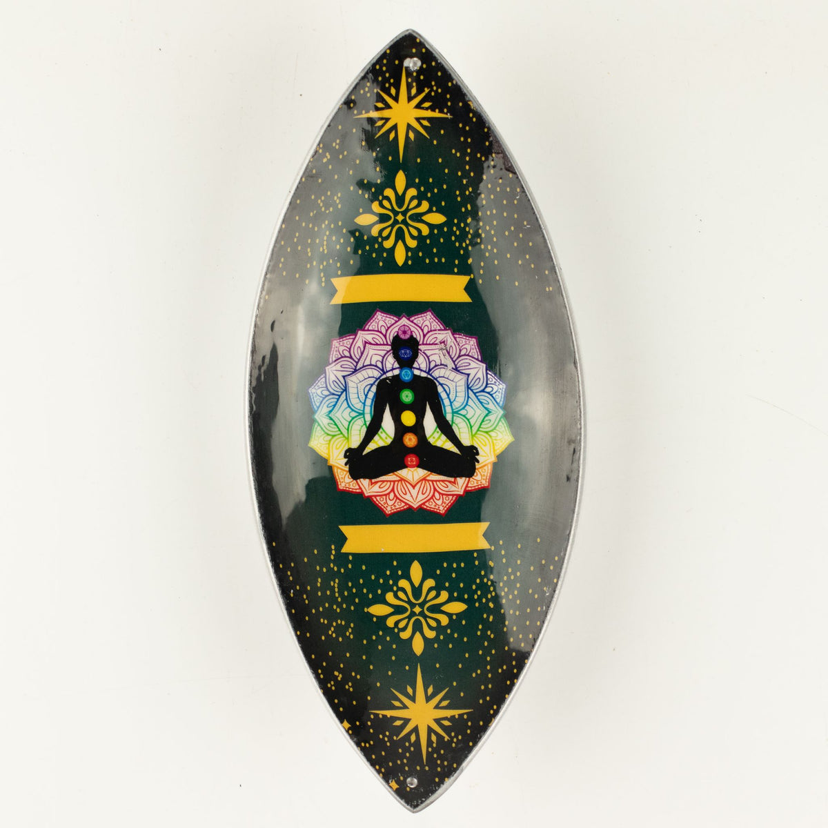 Emaille-Räucherschale Lotus Buddha Chakra