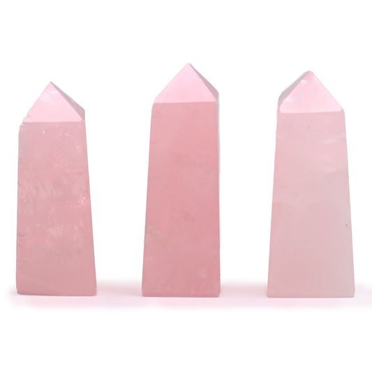 Edelstein-Obelisk ca. 5 cm – Rosenquarz