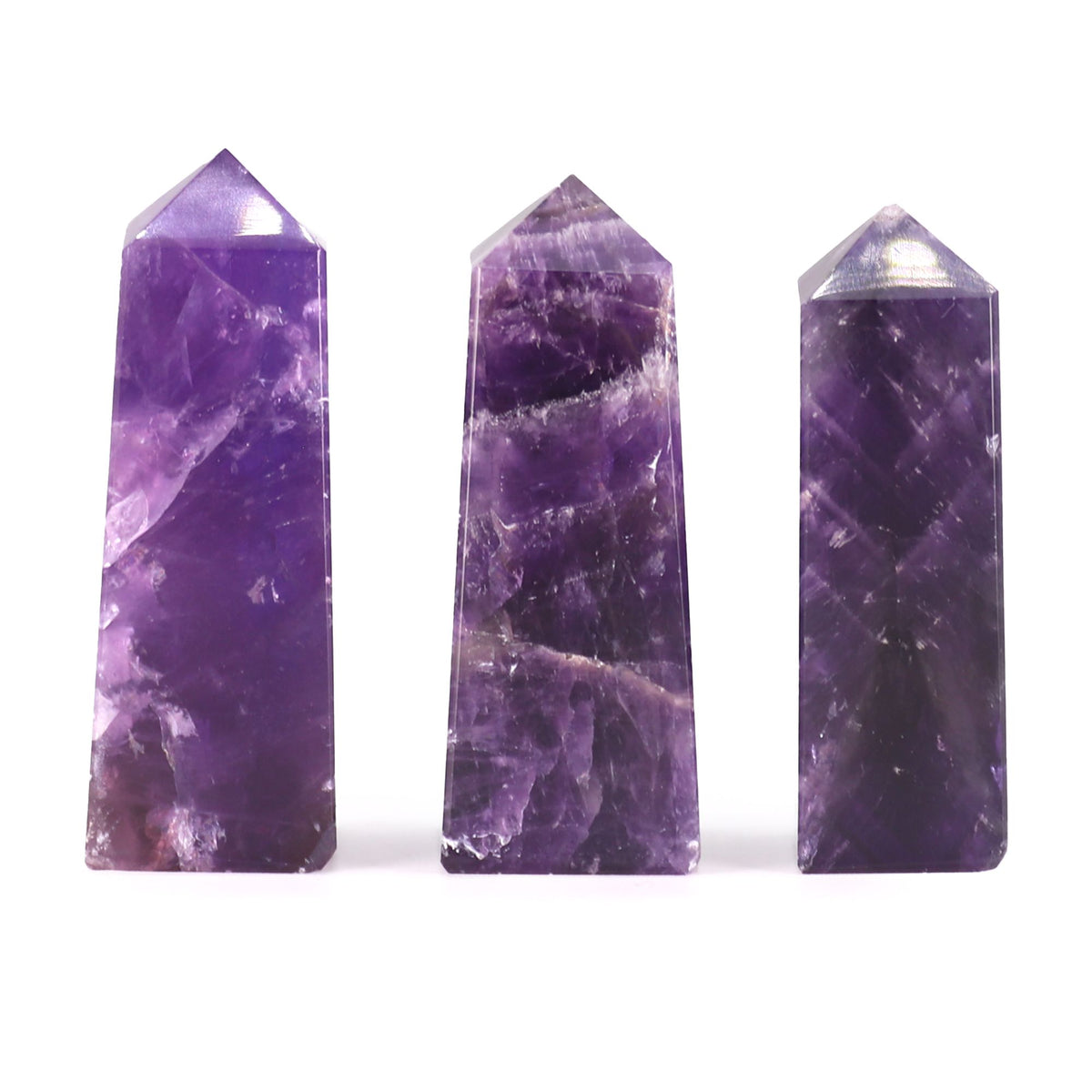 Edelstein-Obelisk ca. 5 cm – Afrikanischer Amethyst