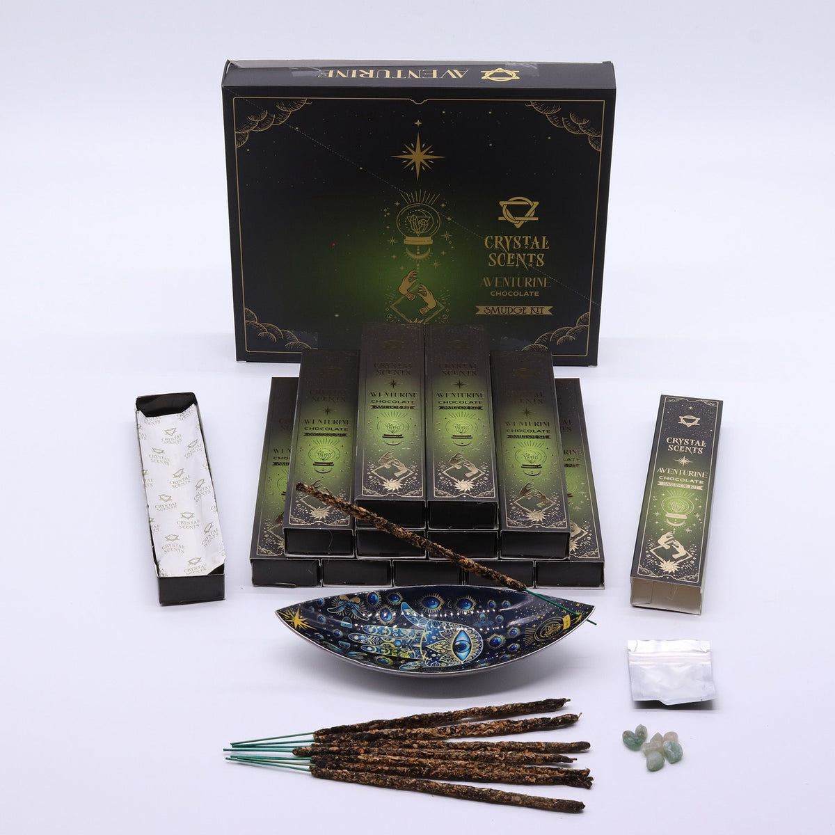 Räucherstäbchen Aventurin Crystal Scents – Schokolade