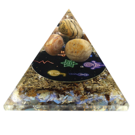 Orgonit Pyramide 70 mm – Midnight Reiki