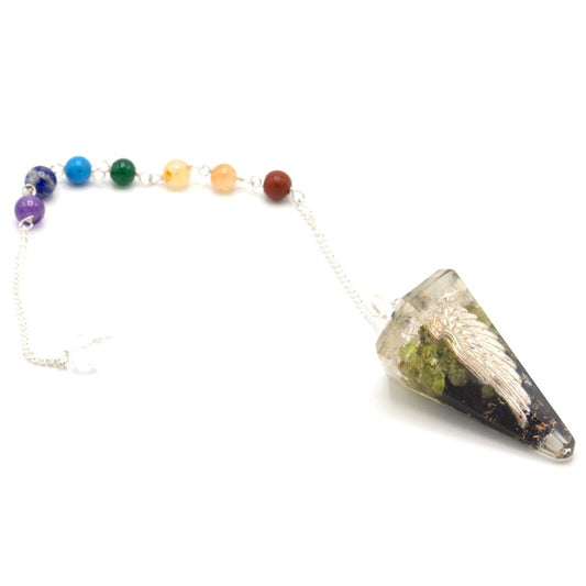 Orgonit Chakra Pendel – Engelsflügel