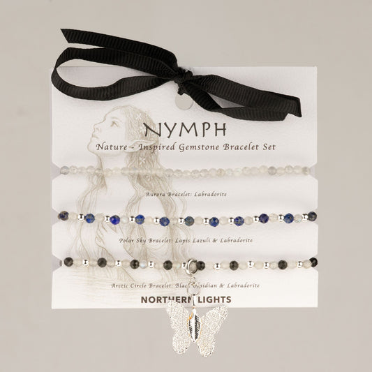 Edelstein-Armbandset Northern Lights – 3-teilig, Nymph