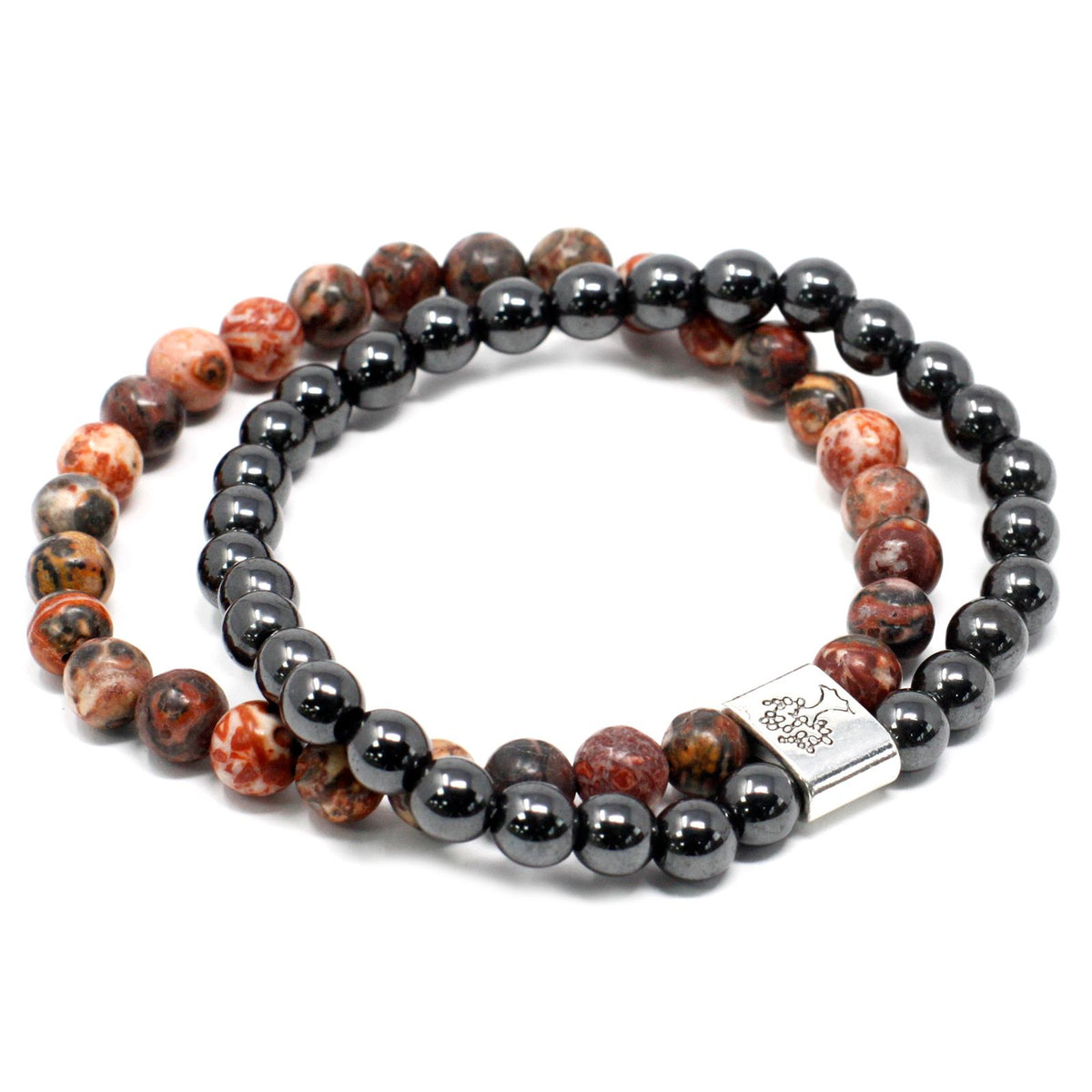 Magnetisches Leopard-Skin-Armband – Edelsteinperlen