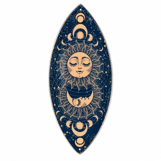 Emaille-Räucherschale Rosa Sonne & Mond