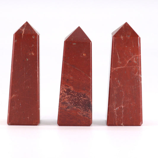 Edelstein-Obelisk ca. 5 cm – Roter Jaspis