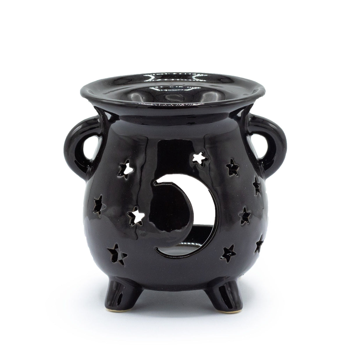 Duftlampe Mond & Sterne – schwarz