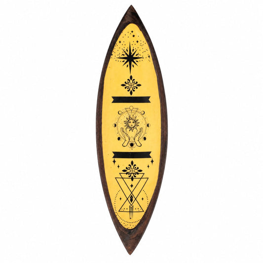 Emaille-Räucherschale Mango-Holz – Hand & Sonne