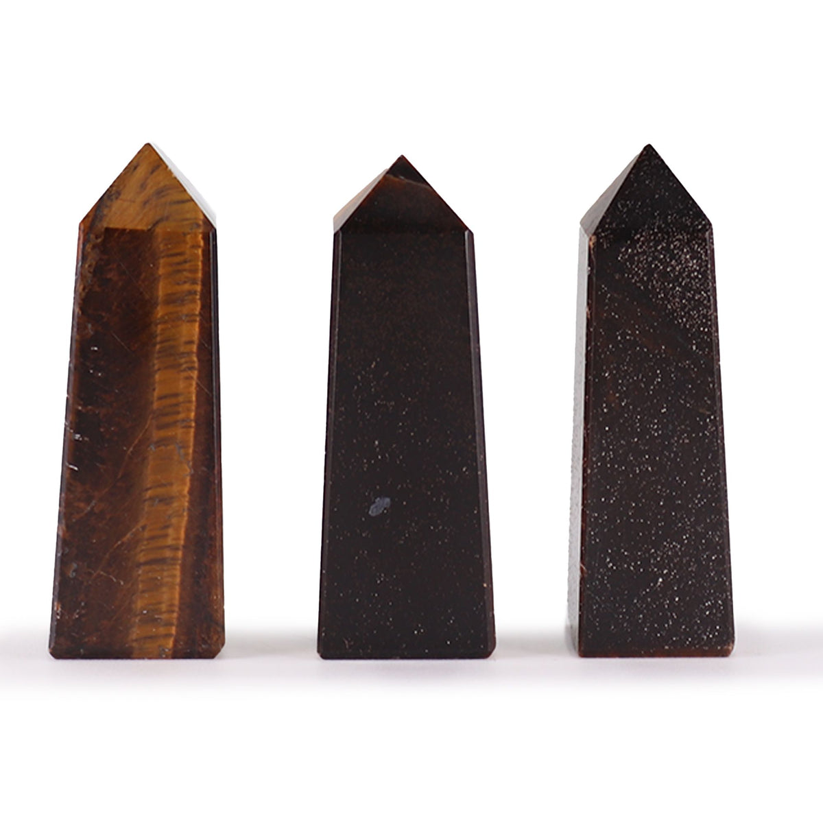 Edelstein-Obelisk ca. 5 cm – Tigerauge
