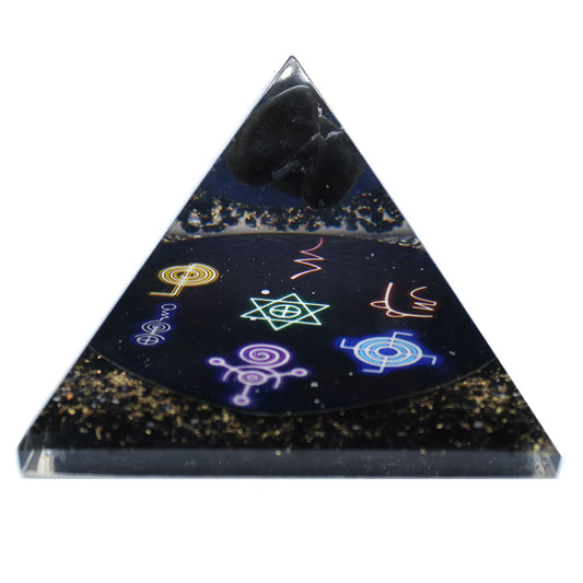 Orgonit Pyramide 90 mm – Midnight Reiki