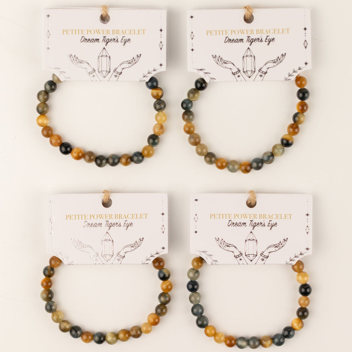 Dream Tigerauge-Armband Petite – 6 mm Perlen, 17 cm