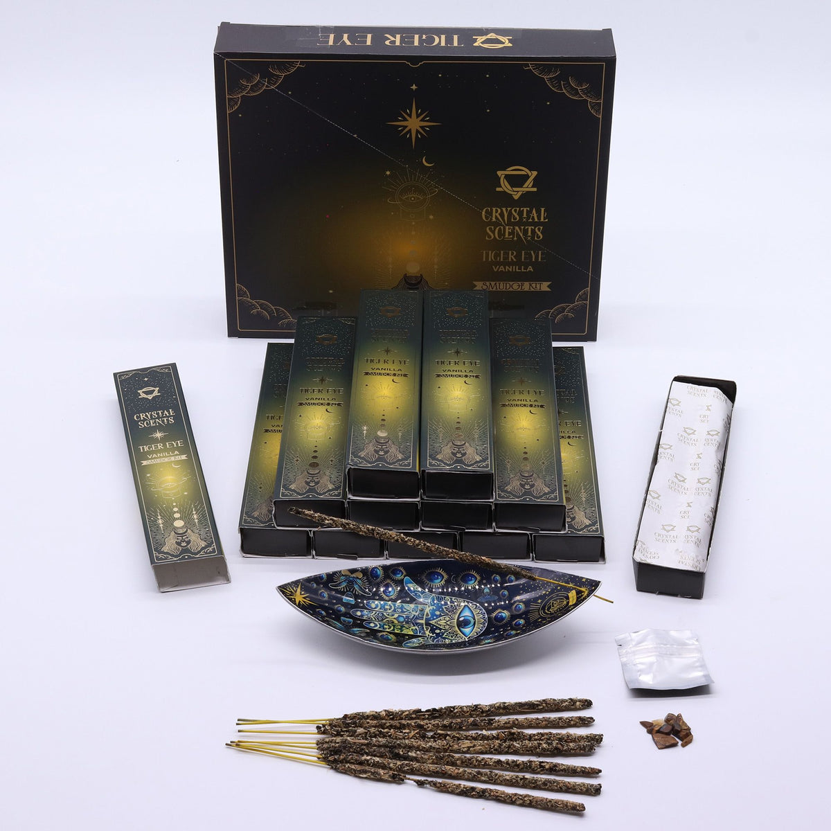 Räucherstäbchen Tigerauge Crystal Scents – Vanille