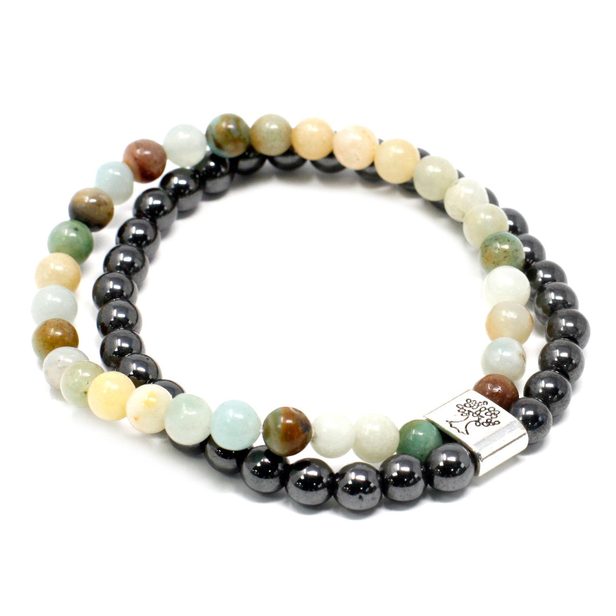 Magnetisches Amazonit-Armband – Edelsteinperlen