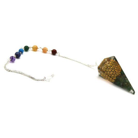 Orgonit Chakra Pendel – Blume des Lebens