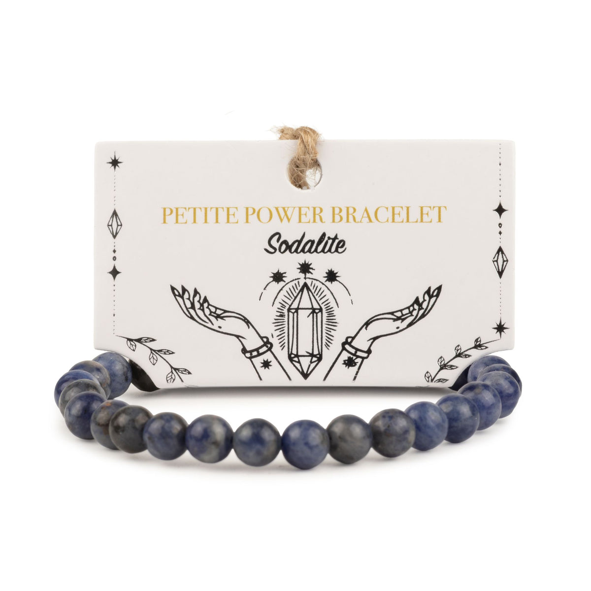 Sodalith-Armband Petite – 6 mm Perlen, 17 cm