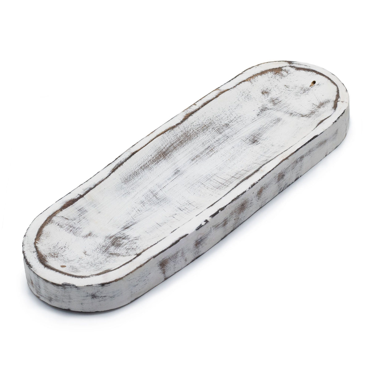Große Räucherschale 30×10 cm – Whitewash