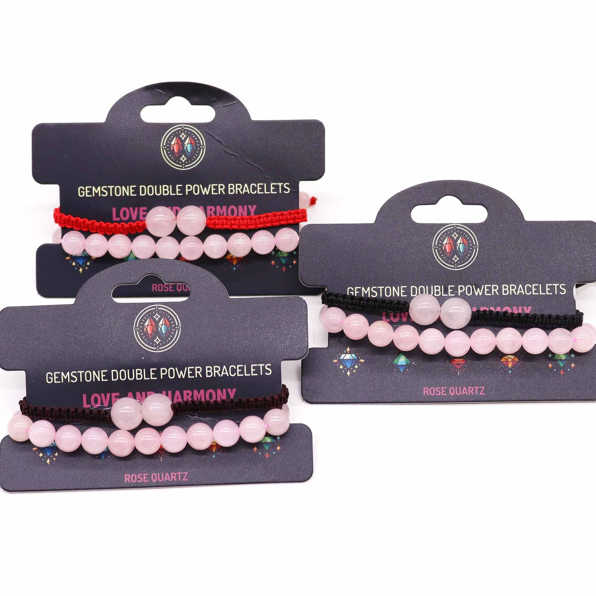 Doppel-Power-Armband Rosenquarz