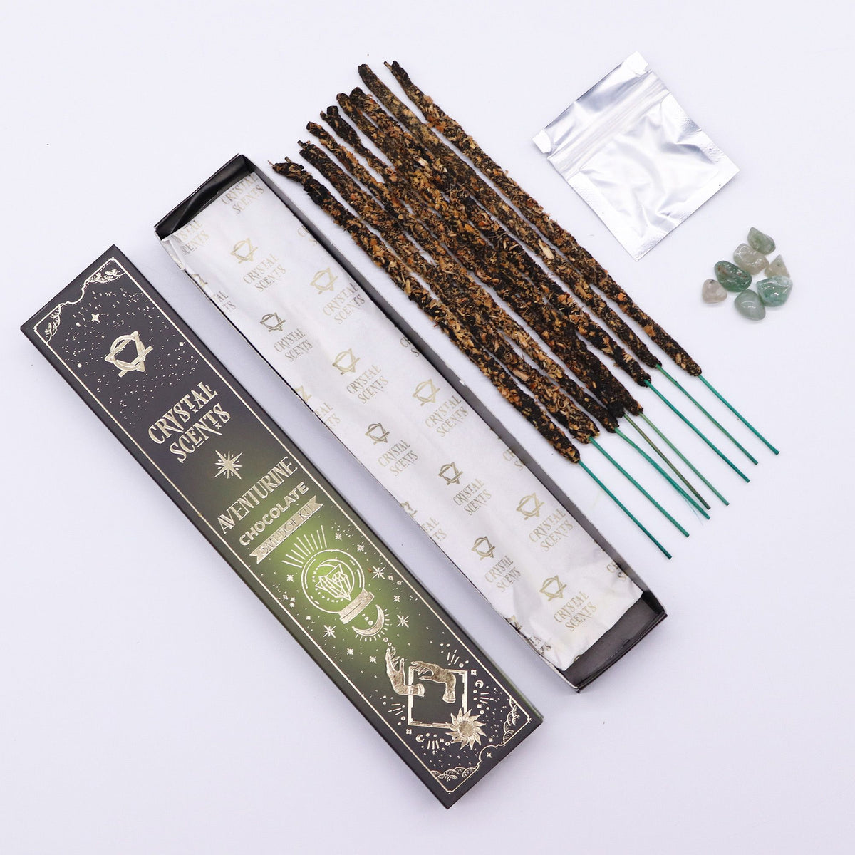 Räucherstäbchen Aventurin Crystal Scents – Schokolade