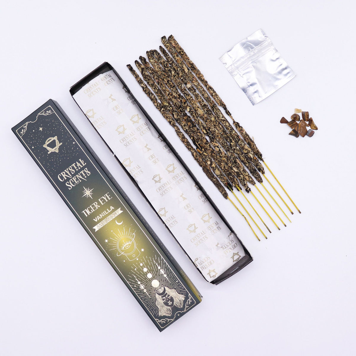 Räucherstäbchen Tigerauge Crystal Scents – Vanille