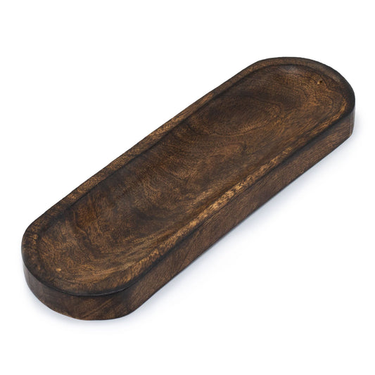 Große Räucherschale 30×10 cm – Mango-Holz klassisch