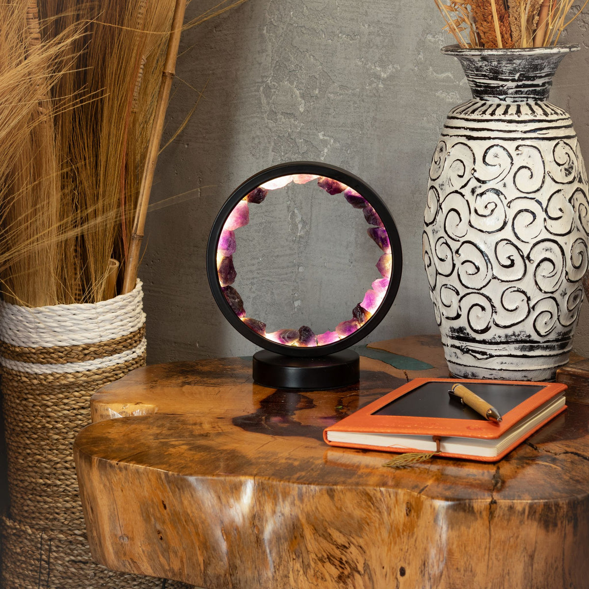 Edelstein Halo Lampe – Zen Spirit – Amethyst
